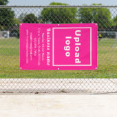 ピンク色のビジネスブランドポートレートバナー 横断幕 (インサイチュ)