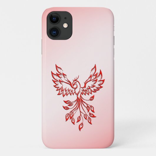 ピンク色のフェニックスレッド飛行 Case-Mate iPhoneケース (裏面)