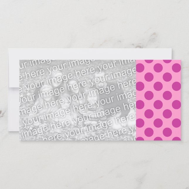 ピンク色のフォトカード (正面)