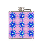 ピンク色のフラスコの青い星 フラスク (裏面)