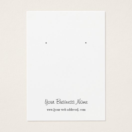 ピンク色のフローラカスタムイヤリング表示カード (正面)