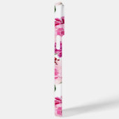 ピンク色のフローラパーソナライズされた名ガーリー Case-Mate iPhoneケース (裏面 / 右)