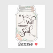 ピンク色のフローラ瓶だ シール (シート)