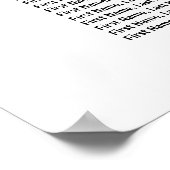 ピンク色のフローラ14テーブル座席表 ポスター (角)