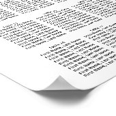 ピンク色のフローラ20台結婚の座席表 ポスター (角)