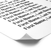 ピンク色のフローラ6テーブル座席表 ポスター (角)