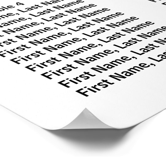 ピンク色のフローラ6テーブル座席表 ポスター (角)