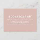 ピンク色のブックリクエストベビー エンクロージャーカード (正面)