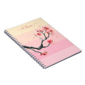 ピンク色のブロッさくらんぼ ノートブック (右側)
