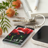 ピンク色のブロブ キーホルダー (正面右)