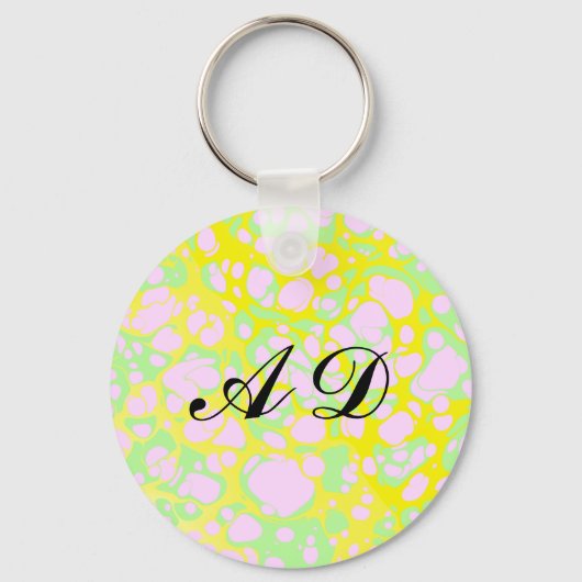 ピンク色のブロブ キーホルダー (正面)