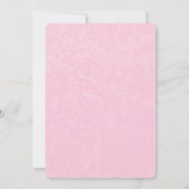 ピンク色のブーケ結婚ーズ 招待状 (裏面)