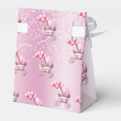 ピンク色のベビーカーの特典ボックス フェイバーボックス (裏面サイド)