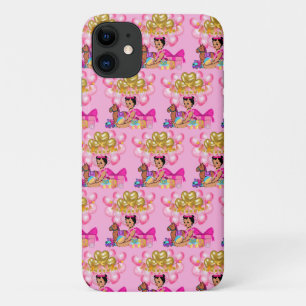 ピンク色のベビーガール iPhone 11 ケース