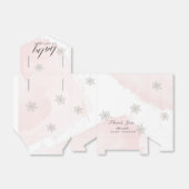 ピンク色のベビーシャワー外は寒い フェイバーボックス (折り畳みなし)