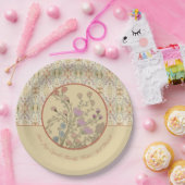 ピンク色のベージュ ペーパープレート (パーティー)