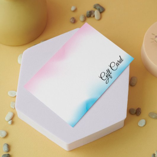 ピンク色のホログラフィック虹彩証明書ギフトカード