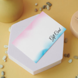 ピンク色のホログラフィック虹彩証明書ギフトカード