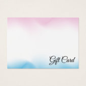 ピンク色のホログラフィック虹彩証明書ギフトカード (正面)