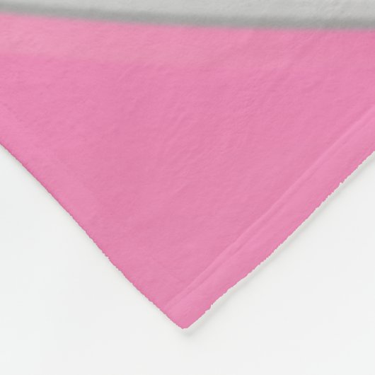 ピンク色のホワイトグレーガーリーバレーボールパーソナライズされた フリースブランケット (角)