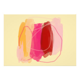 ピンク色のポスター フォトプリント           