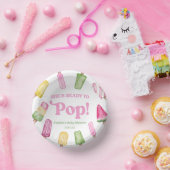 ピンク色のポプシクルポップ・アートのの赤ちゃんシャワー ペーパーボウル (パーティー)