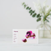 ピンク色のマニキュラー 名刺 (スタンド正面)