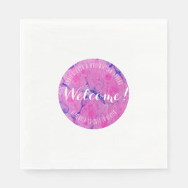 ピンク色のマーブル スタンダードランチョンナプキン