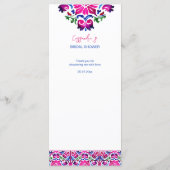 ピンク色のメキシコのタラベラのタイル メニュー (裏面)