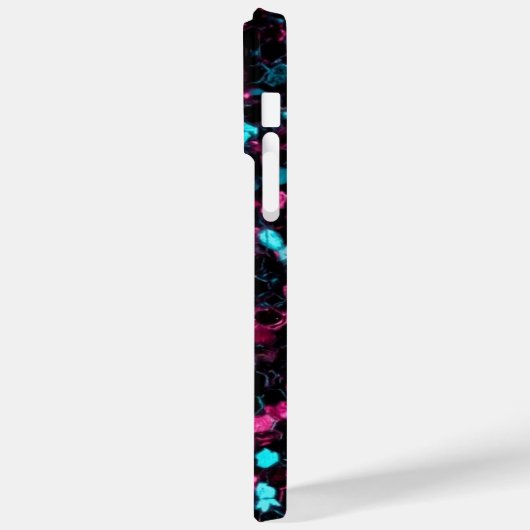 ピンク色のモザイク模様の輝くグリッター Case-Mate iPhoneケース (裏面 / 左)