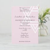 ピンク色のユダヤ人のダビデの星 招待状 (スタンド正面)