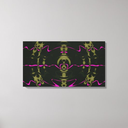 ピンク色のライトキャンバス キャンバスプリント (正面)