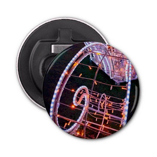 ピンク色のライト 栓抜き (正面)