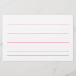 ピンク色のライン白いプレーンエレガントキュイカラフルー 便箋