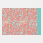 ピンク色のラッピング ラッピングペーパーシート (正面2)