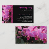 ピンク色のラン 名刺 (正面/裏面)