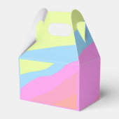 ピンク色のレインボー数々のカラーのプライド月用ストリップ フェイバーボックス (裏面サイド)