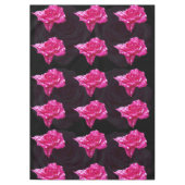 ピンク色のローズキャンディ。 テーブルクロス (正面)