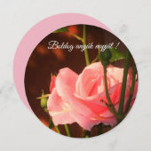 ピンク色のローズハンガリーの母の日 (正面/裏面)