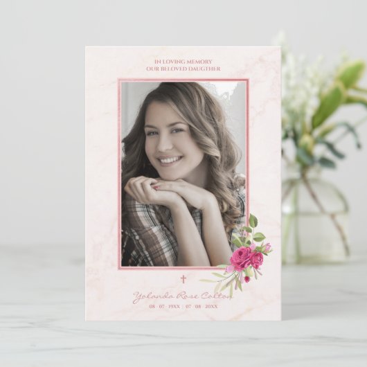 ピンク色の一つのリースを愛する追悼式 (スタンド正面)