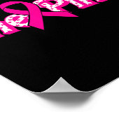 ピンク色の乳ががん戦士を支える ポスター (角)