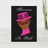 ピンク色の乳がん認識度 カード (正面)