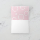 ピンク色の付箋カード カード (内部)