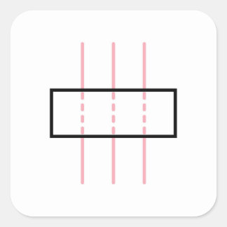 ピンク色の信頼と正直さ スクエアシール