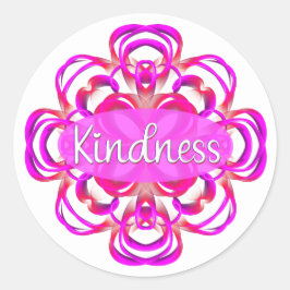 ピンク色の優しさ ラウンドシール