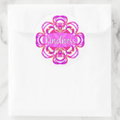 ピンク色の優しさ ラウンドシール (バッグ)