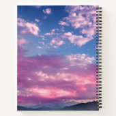 ピンク色の光の日の出 ノートブック (裏面)