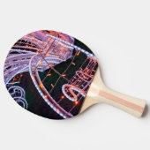 ピンク色の光の渦 卓球ラケット (横)