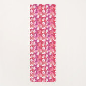 ピンク色の冬のクリスマスのミッテンス ヨガマット (正面)