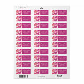 ピンク色の冬のクリスマスのミッテンス ラベル (フルシート)